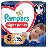 Pampers Nočné Plienkové Nohavičky Veľkosť 5, 22 Plienok, 11kg-17kg