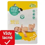 Fred & Flo Ultra Dry plienky Mini 2 3-6 kg 60 ks