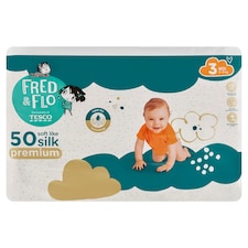 Fred & Flo Premium plienky Midi 3 5-9 kg 50 ks