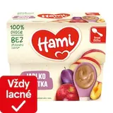 HAMI ovocný príkrm Slivka a jablko 4x100g