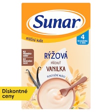 Sunar mliečna ryžová kaša vanilková 210 g