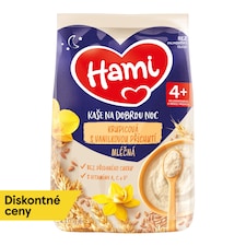 HAMI Mliečna kaša krupicová s vanilkovou príchuťou na dobrú noc 210 g