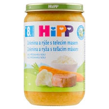 HiPP Bio zelenina a ryža s teľacím mäsom 220 g