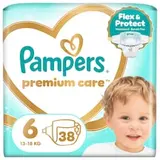 Pampers Premium Care Veľkosť 6, 38 Plienok, 13kg-18kg