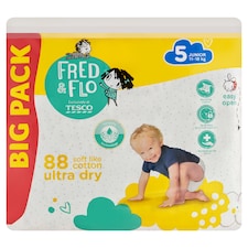 Fred & Flo Ultra Dry plienky Junior 5 11-18 kg 88 ks