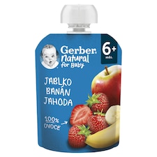 GERBER Natural kapsička jablko, banán a jahoda 90 g