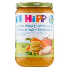 HiPP Bio zelenina a cestoviny s kuracím mäsom 220 g