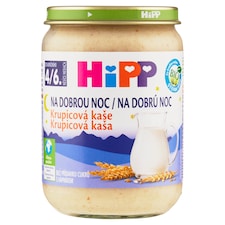 HiPP Bio krupicová kaša mliečna na dobrú noc 190 g