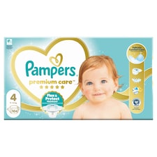 Pampers Premium Care Veľkosť 4, 104 Plienok, 9kg-14kg