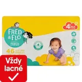 Fred & Flo Ultra Dry plienky Maxi 4+ 9-16 kg 46 ks