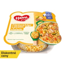 HAMI mäsovozeleninový tanierik Zeleninový bulgur s jahňacím a kuracím 230g