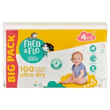Fred & Flo Ultra Dry plienky Maxi 4 8-14 kg 100 ks