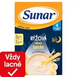 Sunar mliečna ryžová kaša na dobrú noc banánová 210 g