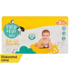 Fred & Flo Ultra Dry plienky Midi 3 5-9 kg 54 ks