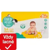 Fred & Flo Ultra Dry plienky Midi 3 5-9 kg 54 ks
