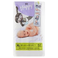 Bella Baby Happy detské hygienické podložky 90 cm x 60 cm 5 ks