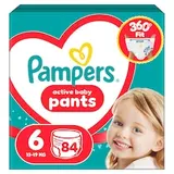 Pampers Active Baby Plienkové Nohavičky Veľkosť 6, 84 Plienok, 13kg-19kg