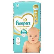 Pampers Premium Care Veľkosť 1, 50 Plienok, 2kg-5kg