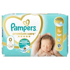 Pampers Premium Care Veľkosť 0, 30 Plienok, <3 kg