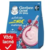 GERBER Cereal mliečna kaša malinová Dobrú noc 230 g