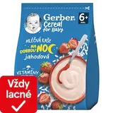 GERBER Cereal mliečna kaša jahodová Dobrú noc 230 g