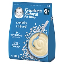 GERBER Natural ryžová krupička 180 g