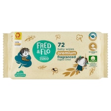 Fred & Flo Premium bavlnené vlhčené obrúsky 72 ks