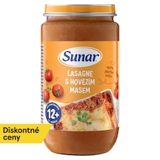 Sunar príkrm lasagne s hovädzím mäsom 12m+, 235 g