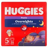 Huggies Overnights detské nočné plienky veľkosť 5 pre deti 12-17 kg 24 ks