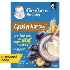 GERBER Nemliečna kaša pšenično-ovsená slivka 200 g