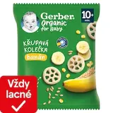 GERBER Organic Chewing Wheels chrumkavé kolieska s banánom 28 g