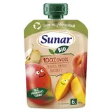 Sunar BIO ovocná kapsička Jablko, mango, broskyňa 6m+, 100 g