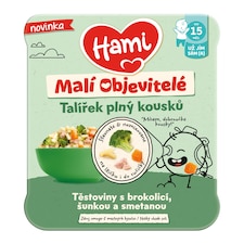 HAMI Malí Objavitelia Cestoviny s brokolicou, šunkou a smotanou 200g