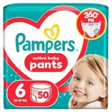 Pampers Active Baby Plienkové Nohavičky Veľkosť 6, 50 Plienok, 13kg-19kg