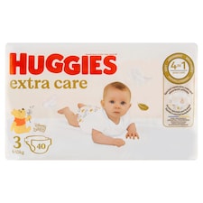 Huggies Extra Care plienky veľkosť 3, pre deti 6-10 kg 40 ks
