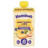 Hamánek Dojčenská výživa jablko s banánom, čučoriedkou a pšenom 100 g