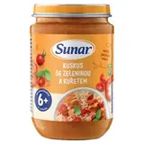 Sunar príkrm kuskus so zeleninou a kuraťom 6m+, 190 g