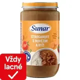 Sunar príkrm stroganov s hovädzím a ryžou 12m +, 235 g