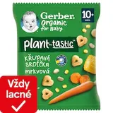 GERBER Organic chrumkavé srdiečka s mrkvou 28 g