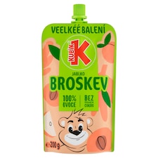 Kubík 100% husté pyré z jablka a broskyne 200 g