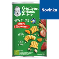 GERBER Wavy chips mrkva a jahoda 35 g