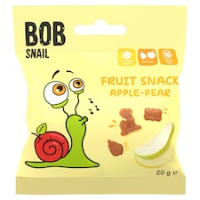 Bob Snail Ovocný snack jablkovo-hruškový 20 g