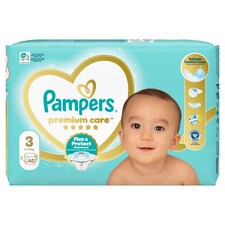 Pampers Premium Care Veľkosť 3, 40 Plienok, 6kg-10kg