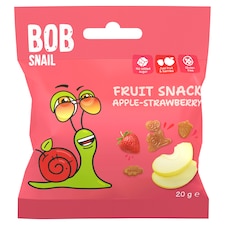 Bob Snail Ovocný snack jablkovo-jahodový 20 g