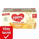 HAMI Mliečko s kašou s príchuťou sušienka vanilka 4x250 ml