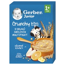 GERBER Junior nemliečna kaša ovocná s chrumkavými kúskami 200 g