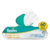 Pampers Aqua Soft Touch Detské Vlhčené Obrúsky, 1 ks Balení 60 Obrúskov Detských Vlhčených Obrúskov