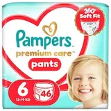 Pampers Premium Care Plienkové Nohavičky Veľkosť 6, 46 Plienok, 13kg-19kg