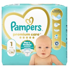 Pampers Premium Care Veľkosť 1, 26 Plienok, 2kg-5kg