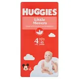 Huggies Little Movers plienky veľkosť 4 pre deti 7-18 kg 50 ks